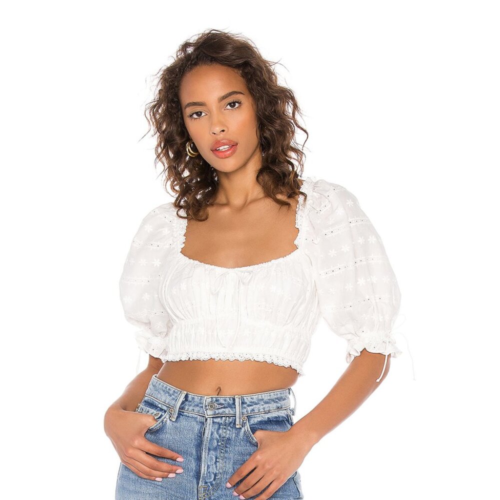 For Love & Lemons Iris Crop Top